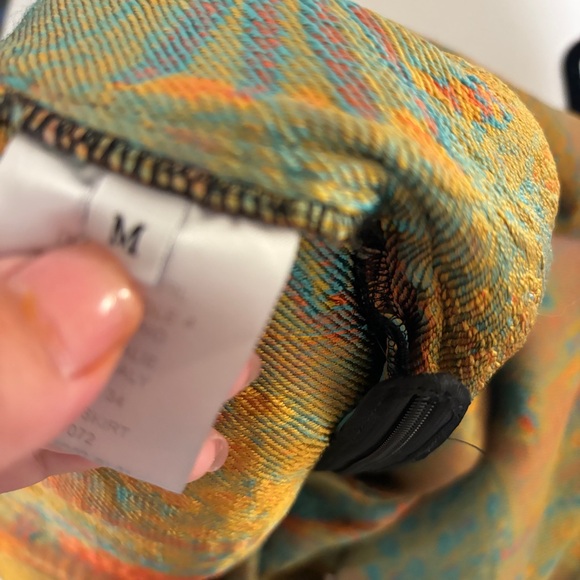 LA DoubleJ Vibrant Multicolor A-Line Skirt - Picture 7 of 8